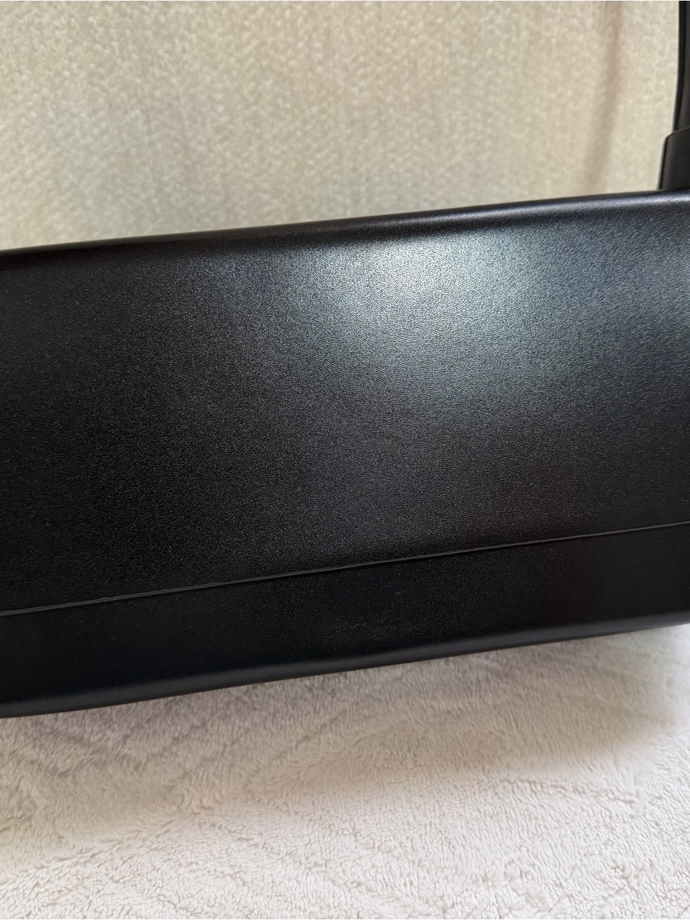 Madison West Black Structured Leather Shoulder Bag - Picture 4 of 7